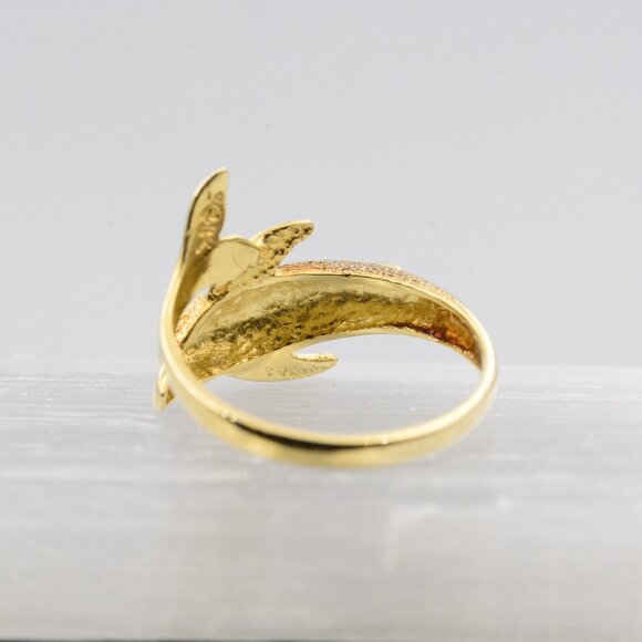 14K Dolphin Wrap Ring - Picture 8 of 11